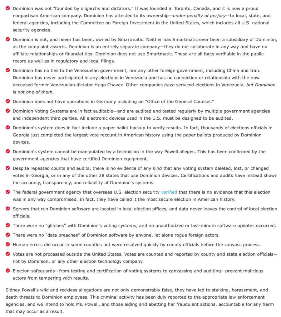 Fact Check Video Of Dominion Voting Systems Presentation Covers
